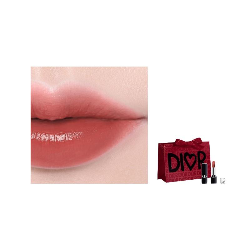 DIOR Губная помада #434 Walking Apricot Pink Brown Polished 3,5 г чёрный