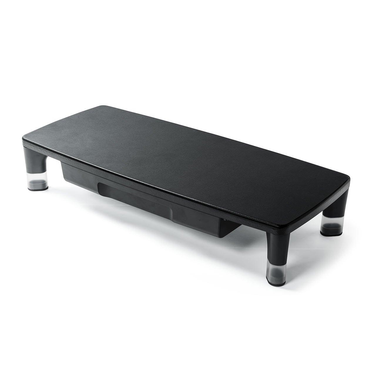 Подставка Sanwa Direct для монитора с ящиком, регулируемая по высоте, ширина 55 см, грузоподъемность 7 кг, 100-MR135 black RURI Japan product