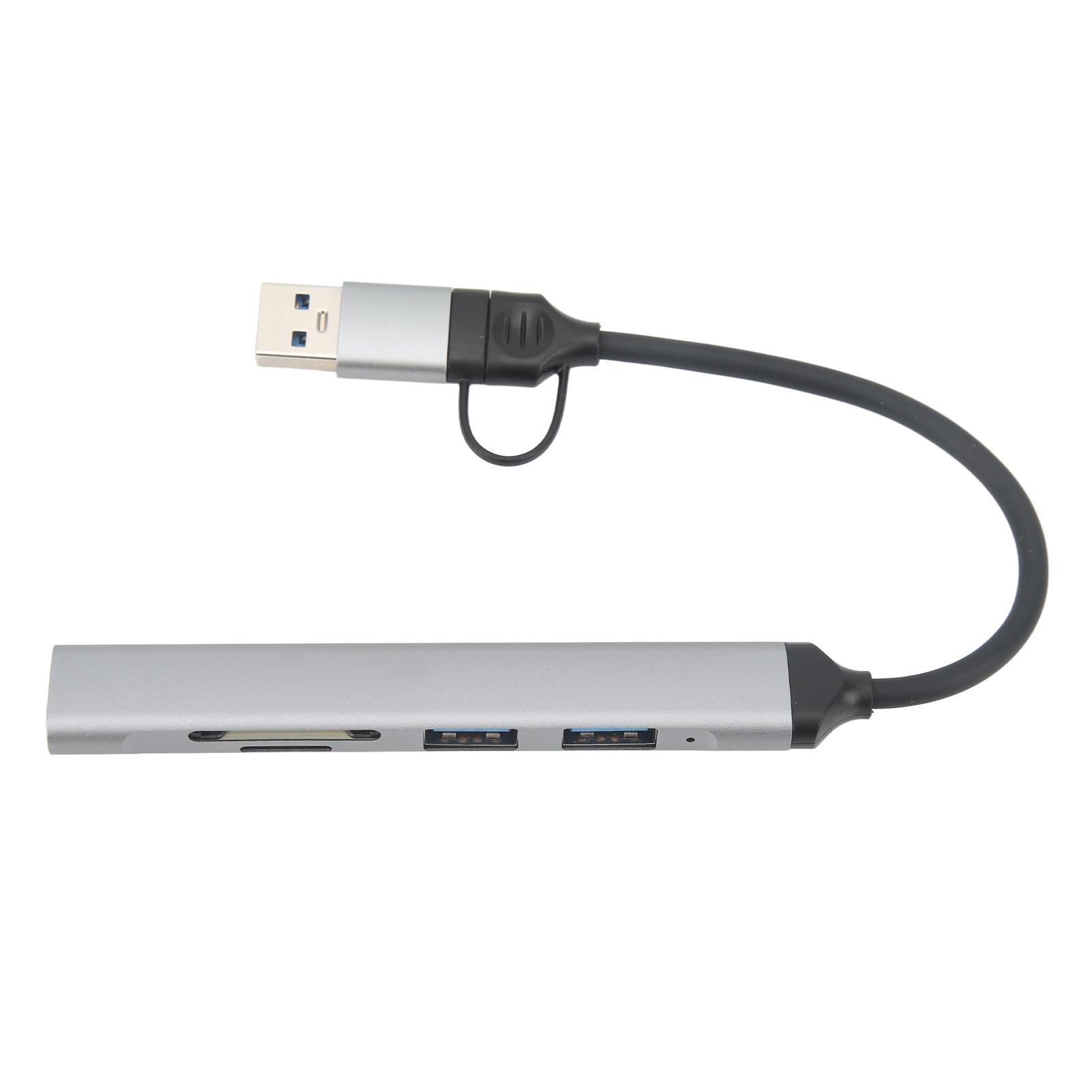 USB-концентратор Type C в USB-док-станцию Конвертер-адаптер для мобильных телефонов и планшетов gray Automobile and motorcycle supplies