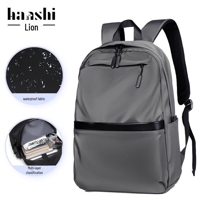 Модный рюкзак класса люкс: Trendy, Large Capacity, Waterproof, Unisex Travel and Computer Bag. black Free hands & cover back