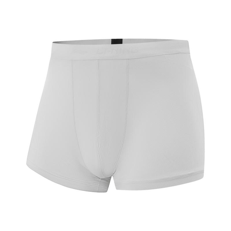 Li-Ning Fitness Series Sports Casual Simple Solid Color Tight Underwear Men Underwear Light-Gray AUAV017-3 XXL gray