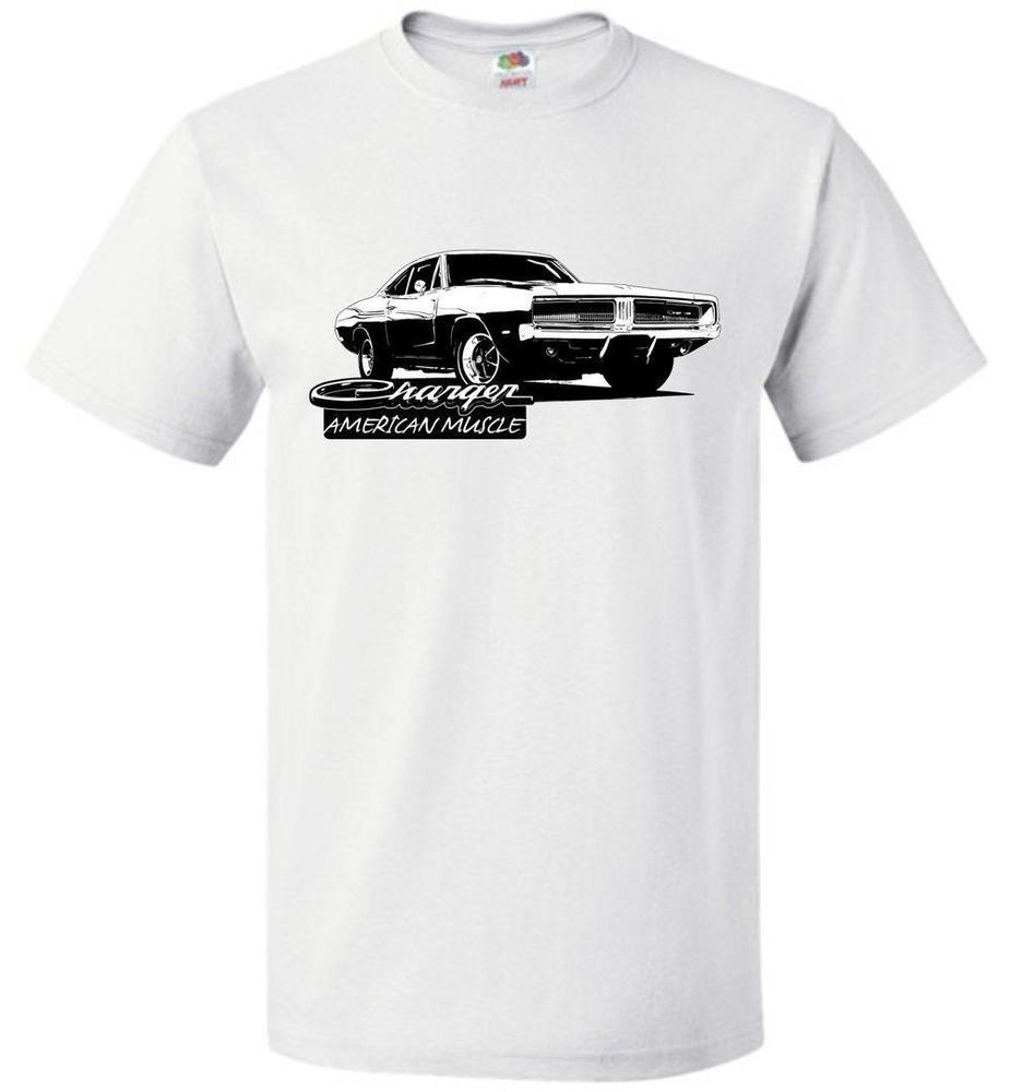 Мужская футболка 1969 Charger для энтузиастов маслкаров Классическая футболка Унисекс S black 5omeDecor