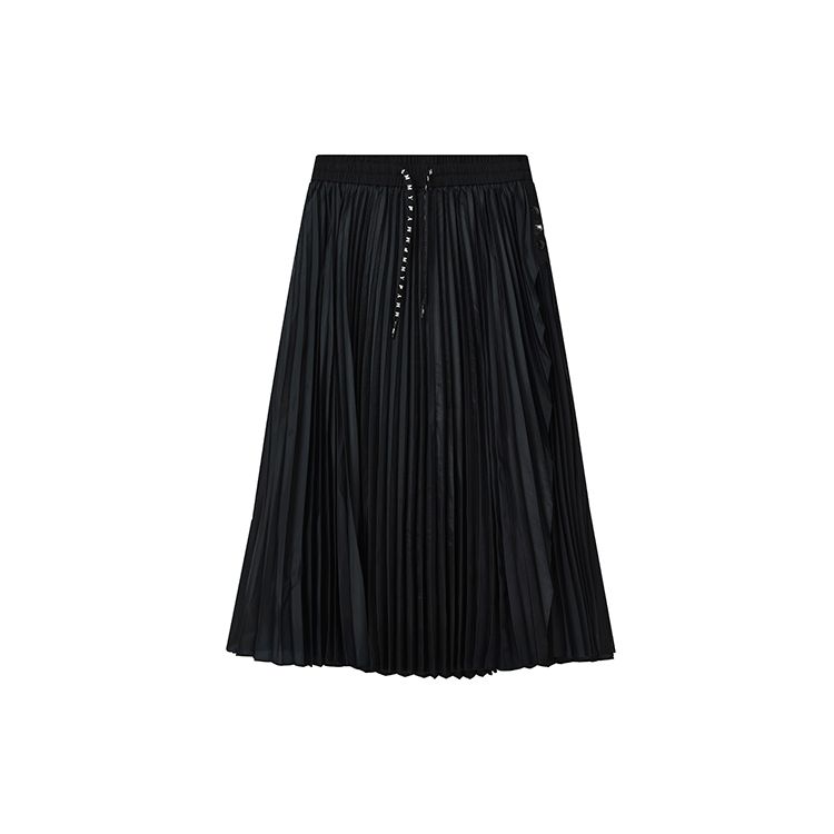 FILA X MIHARA YASUHIRO Collaboration SS22 Solid Color Casual Loose Pleated Maxi Skirt Women skirts Black F11W223308F-BK M black