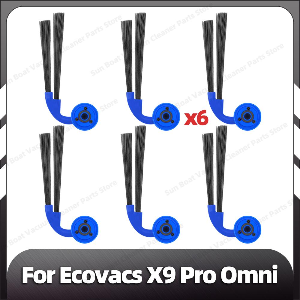 Совместимо для Ecovacs X9 Pro Omni / YEEDI S16 PLUS Основная боковая щетка HEPA-фильтр Ролик для мытья полов Мешок для пыли Запасные части black Simplistic Living Home