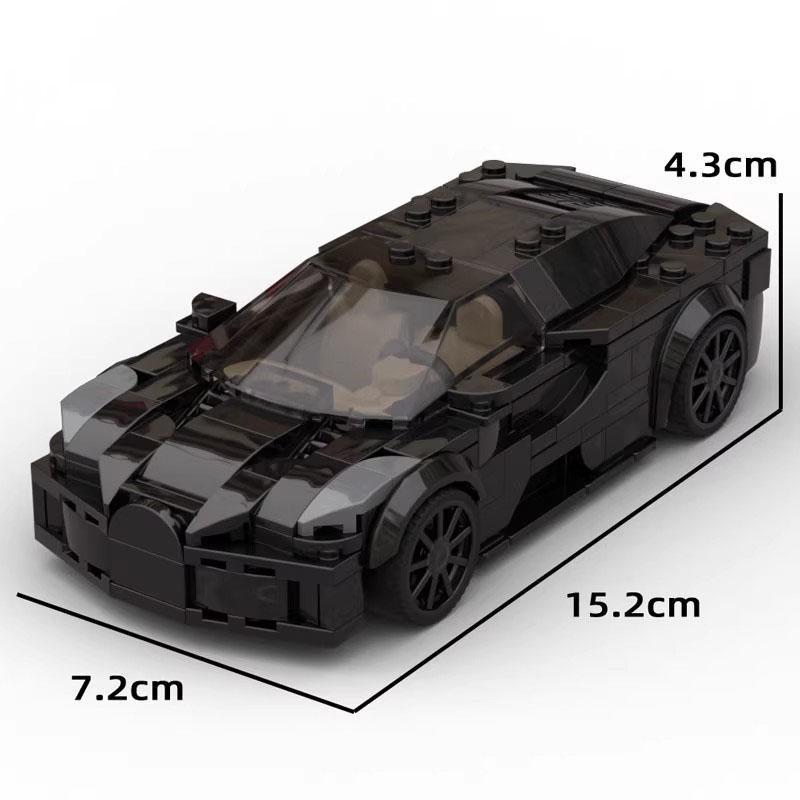 MOC сборка суперкара игрушечный автомобиль модель строительный блок игрушка Electronic drawings gray Professional fishing