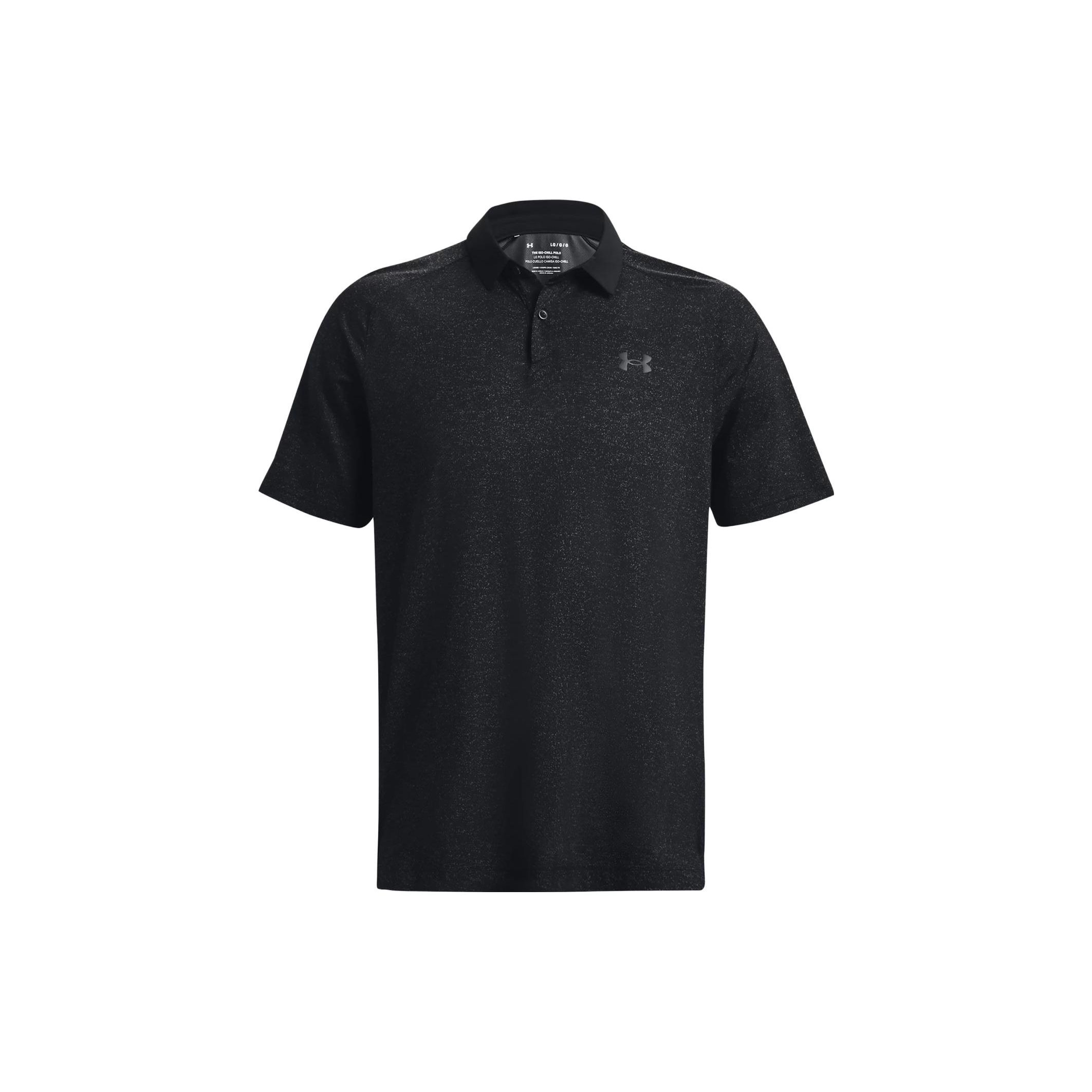 Under Armour однотонные повседневные мужские рубашки-поло с коротким рукавом черные 1377294-001 XXL black