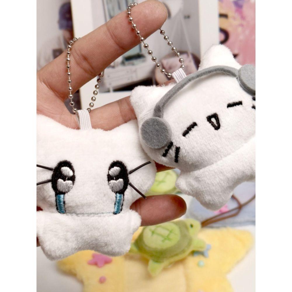 bookaz [bookaz] Наушники капля слезливый котенок брелок Crybaby gray Mayfashion