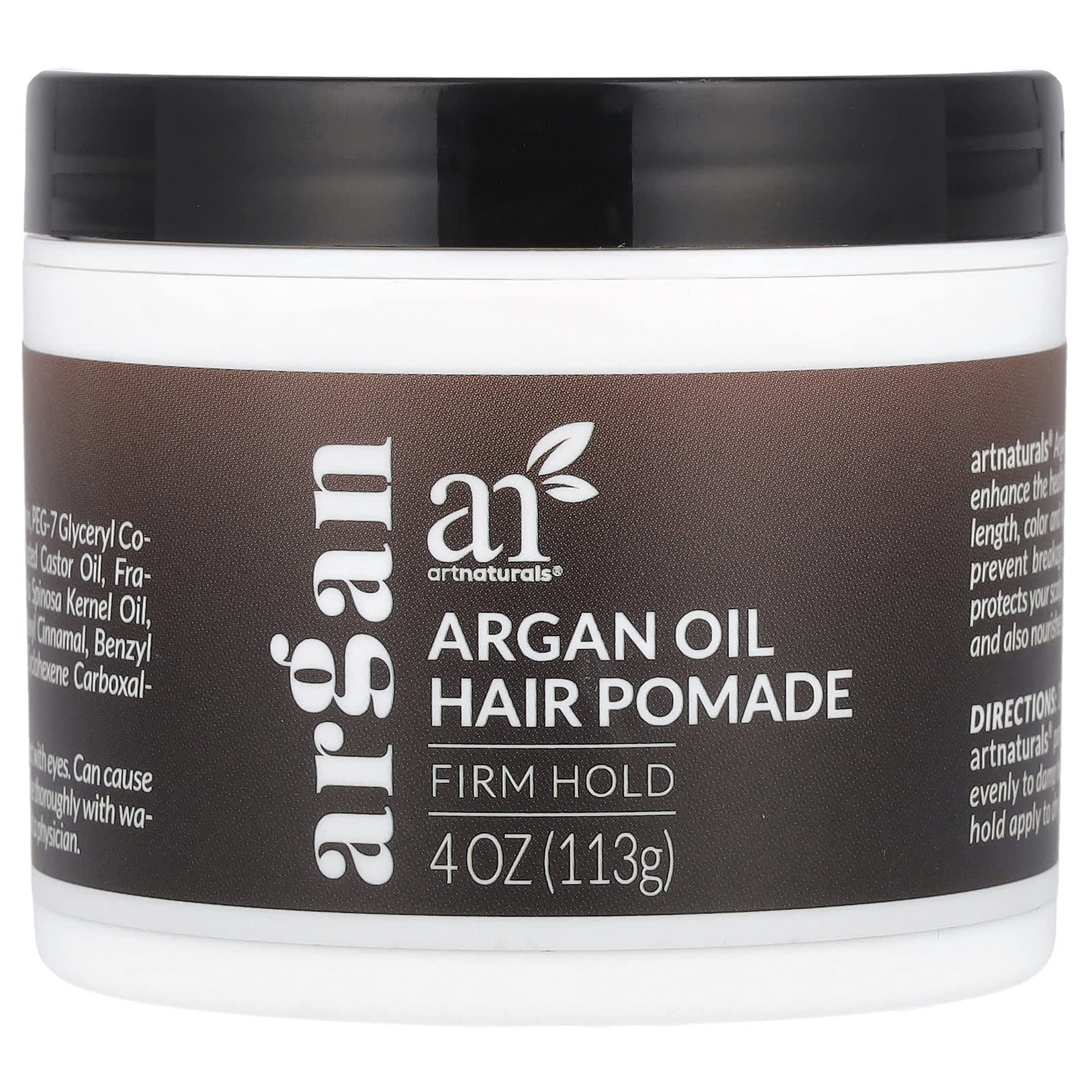Artnaturals, Помада для волос с аргановым маслом, Сильная фиксация, 113 г (4 унции) gray