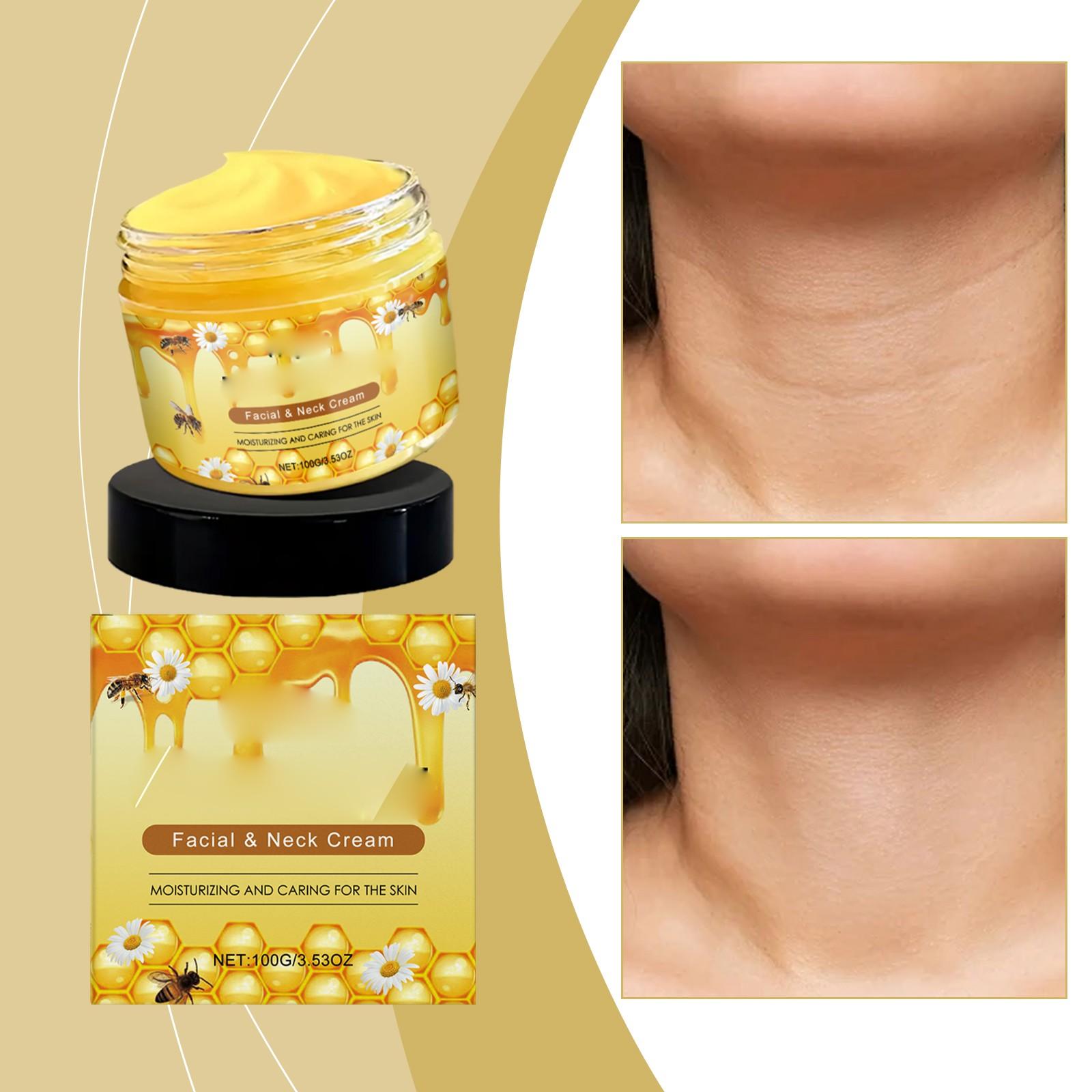 Увлажняющий крем для лица и шеи Bee Moisturizing Face And Neck Cream увлажняет и увлажняет кожу, восстанавливает кожу, питает кожу, уход за лицом и шеей One Size white Anklet
