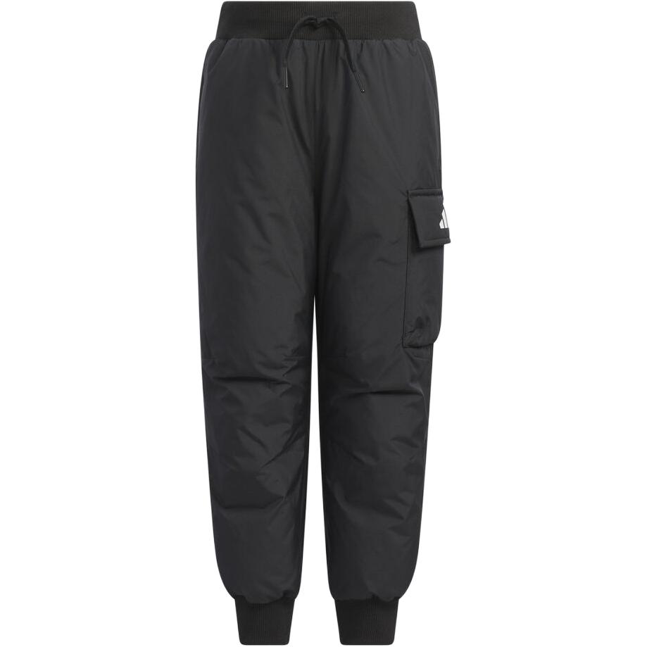 Спортивные повседневные брюки Adidas с логотипом и манжетами для детей, низ KB5132 98 black