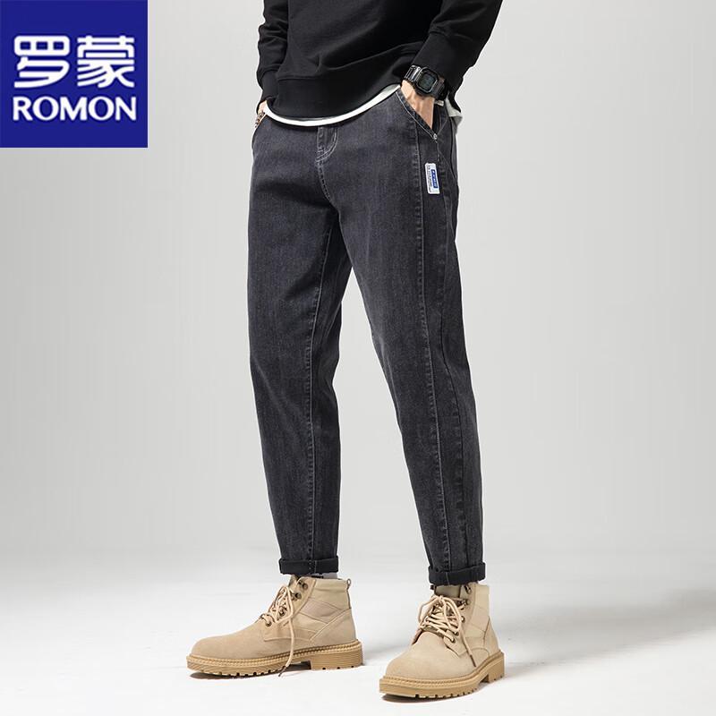 Мужские джинсы ROMON Business Casual прямого кроя 32 сине серый