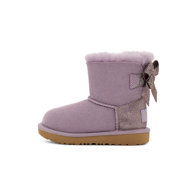 UGG Мини-сапоги Bailey Bow Glit Snow Boots Kids Snow Boots Pink Purple 1123617T-SHAD 26 gray