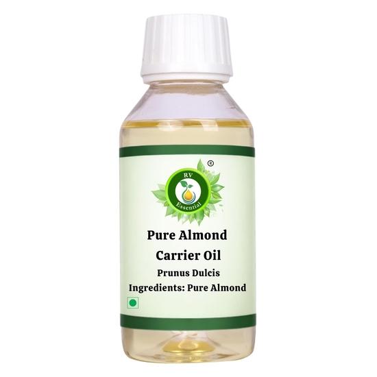 R V Essential Prunus Dulcis Чистое миндальное базовое масло 200 мл white Vedic India