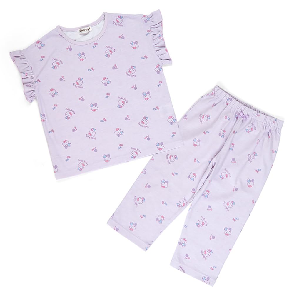 Детская короткорукавная пижама Sanrio Hello Kitty, 90 см, персонаж Китти, SANRIO 087017 white Sliema Japan Products