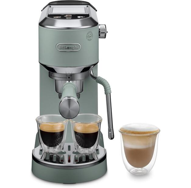 Кофемашина DeLonghi EC 890.GR Dedica Duo sage green (0132106345) gray