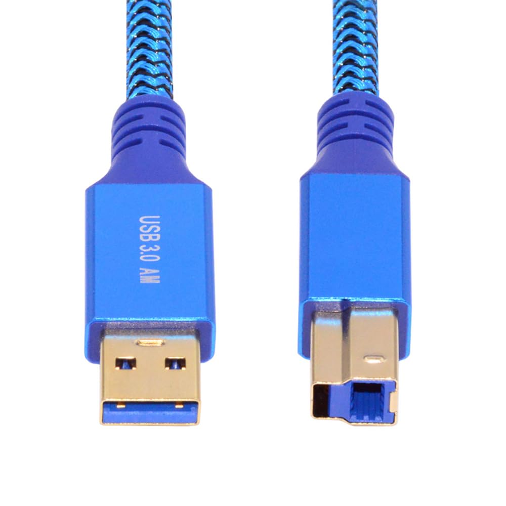 xiwai Кабель-удлинитель USB 5 Гбит/с, USB папа - USB папа, с оплеткой для и передачи данных, 3.0 тип A - 3.0 тип B, синий, 0,3 м Диски, SSD, Камеры, синий DOKI DOKI MARKET form NIPPON