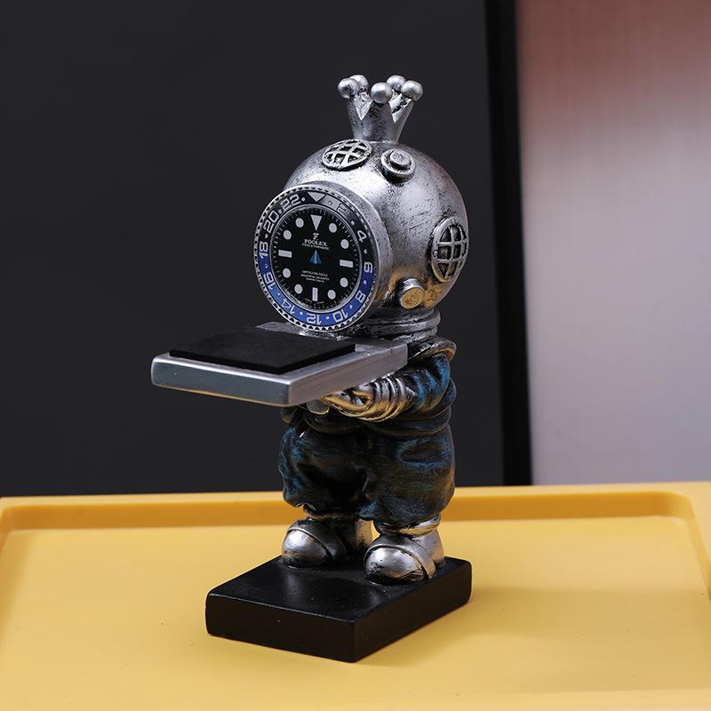 Креативная подставка-держатель для зарядки Apple Watch, чехол для дисплея, подставка в виде медведя, поддержка iWatch, беспроводная зарядка, мультяшный настольный держатель для часов, подарок gray One-point-three