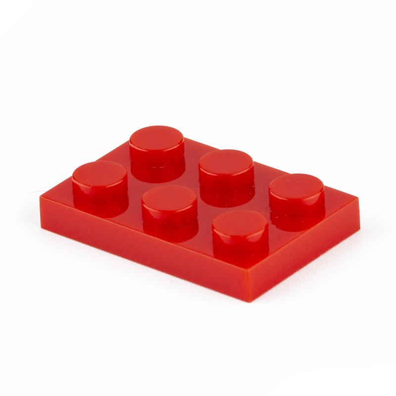50 шт./лот Размер 2x3 Пластина с точками MOC Собираемые частицы DIY Строительные блоки 2*3 Фигурки Кирпичики Образовательная Креативная игрушка для ребенка 3021 red Interesting toys and dolls