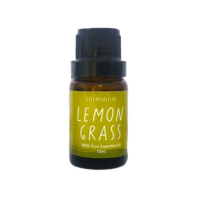 Эфирное масло Лемонграсса (10 мл), Lemongrass Essential Oil,  Essentialista black MYINDIA