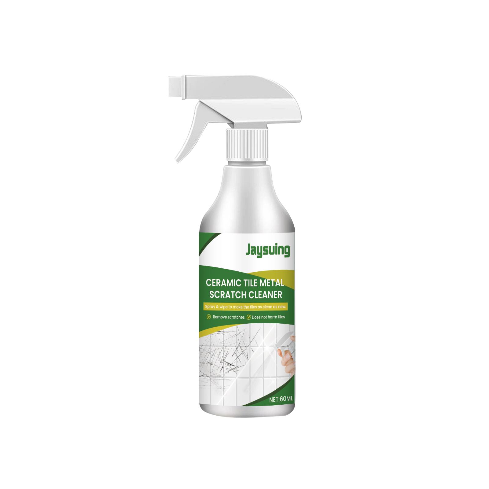 Jaysuing Tile Scratch Cleaner 60ml - Kitchen and Bathroom Countertop, Floor, and Wall Tile Scratch Repair and Brightening Cleaner white
