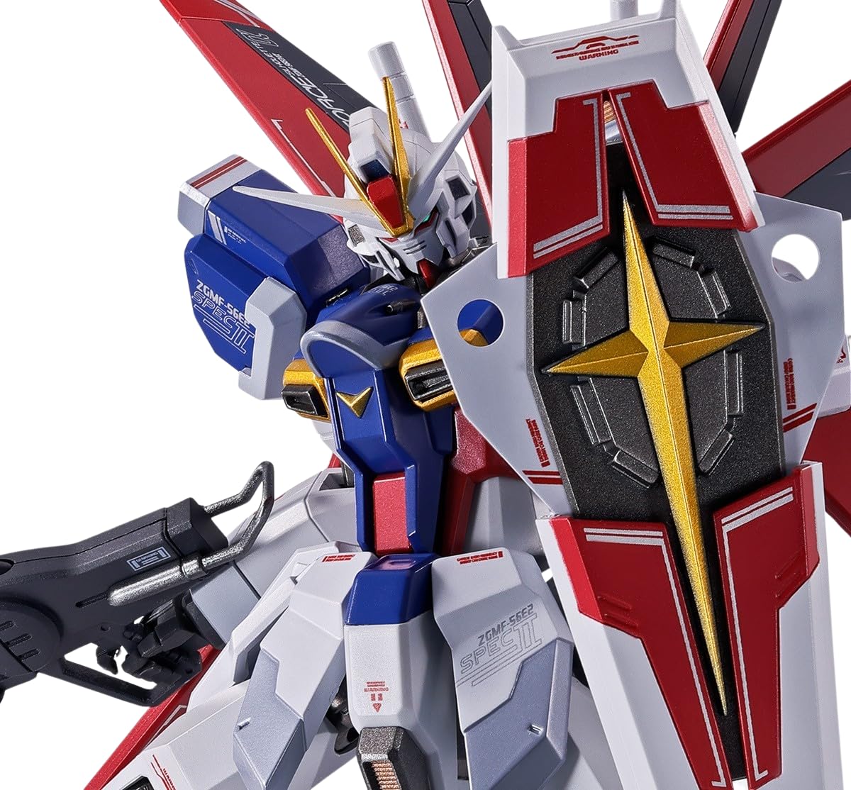 МЕТАЛЛИЧЕСКИЙ РОБОТ Духи SIDE MS  Force Impulse Gundam SpecII прибл.. 140 мм ABS и ПВХ литая окрашенная фигурка gray TAMASHII NATIONS