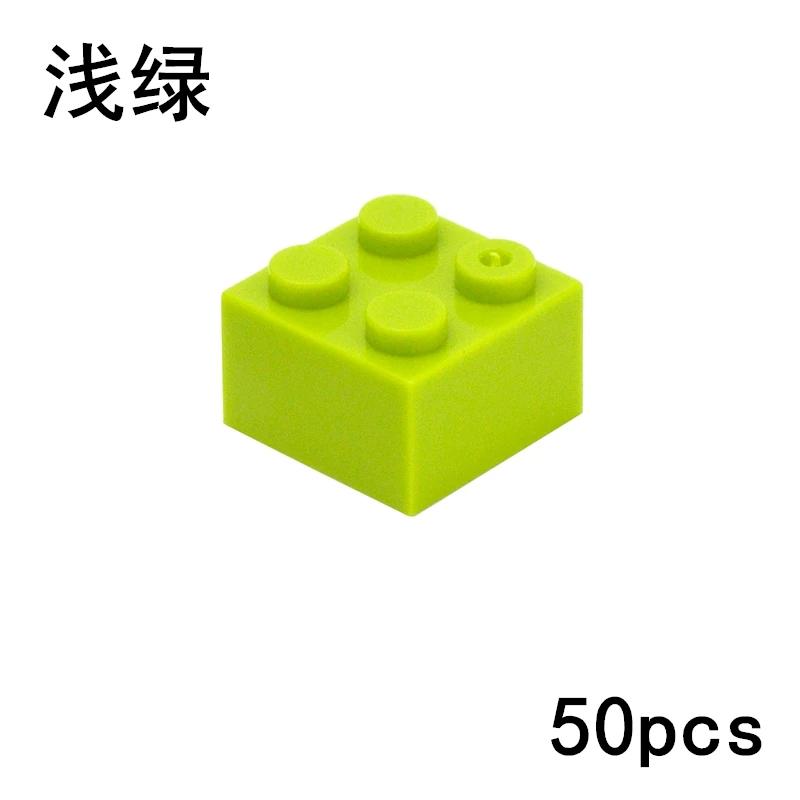Кирпичики 2x2 точки Толстые Фигурки Конструктор DIY Размер 2*2 точки Совместимы с 3003 Образовательная Креативная игрушка для детей yellow Professional fishing