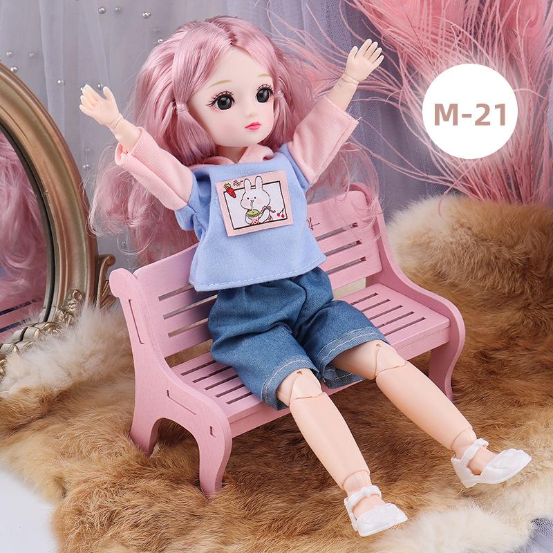 30 см кукла Лори девочка симуляция принцесса игрушка 23 шарнира 6 точек BJD кукла наряд подарок на день рождения 30 синий/фиолетовый Mini Doll