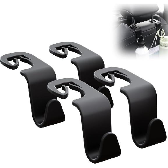Car Seat Headrest Hook 4 Pack,Purse Holder Hook For Car Organizers And Storage,Car Organization Accessories For Women Road Trip Essentials,Long Standard 2.0 gray 91330302MAC2UDB340