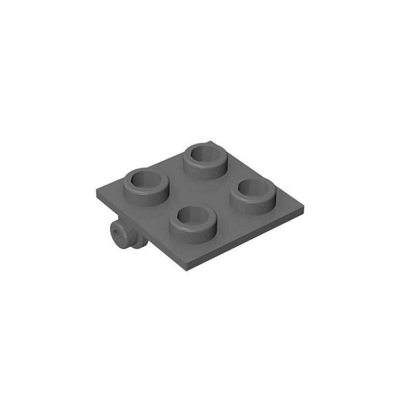 20 шт. Детали MOC 6134 Шарнирный кирпичик 2x2 Верхняя пластина Тонкий Совместимые кирпичики DIY Сборка Строительные блоки Частица Детская развивающая игрушка Подарок gray Professional fishing