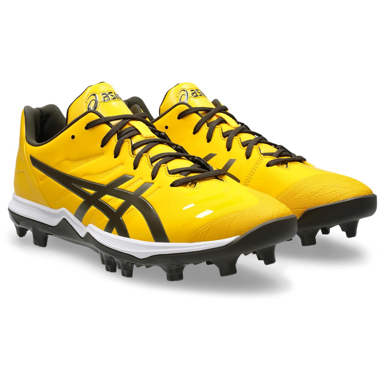Бейсбольная обувь ASICS GOLDSTAGE FANG, размер 750, 1121A067, Мужская, (Шафран/Черный кофе), 27.5 см, 2.5E yellow