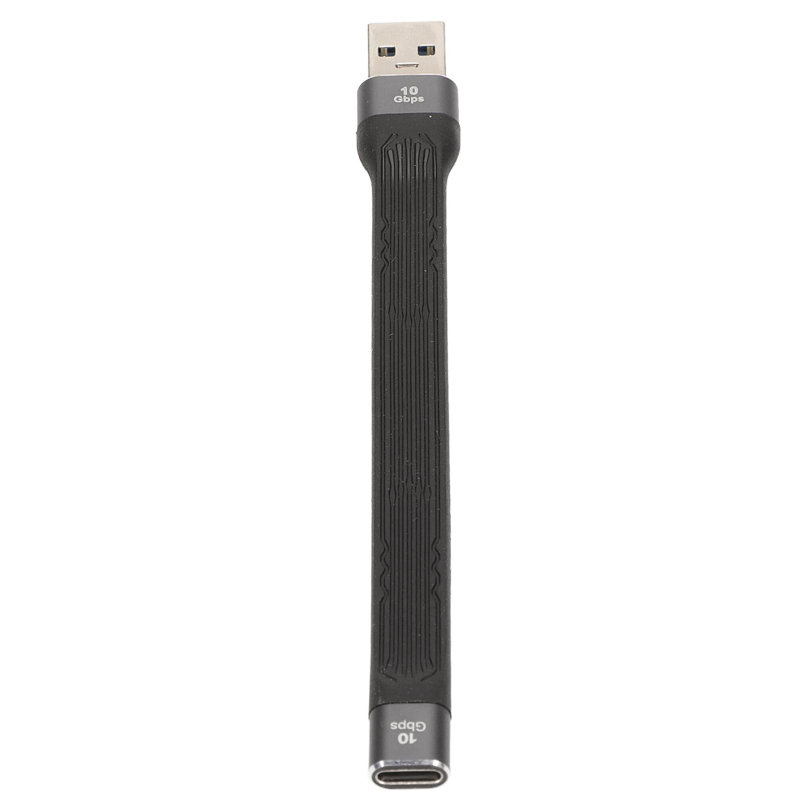 FPC Гибкий плоский кабель данных 20 В PD Быстрая зарядка USB3.1 Gen2 Type C Мягкий кабель данных для сотовых телефонов, планшетов Type 1 black OutsideWorld
