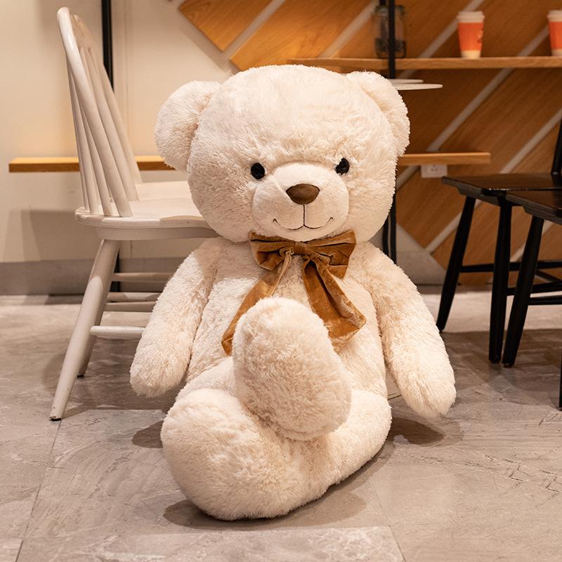 Mile Big Bear плюшевая игрушка кукла спящая и держащая плюшевого мишку тряпичная кукла большого размера обнимашка для девочки милый подарок 90cm white Yiran Furniture