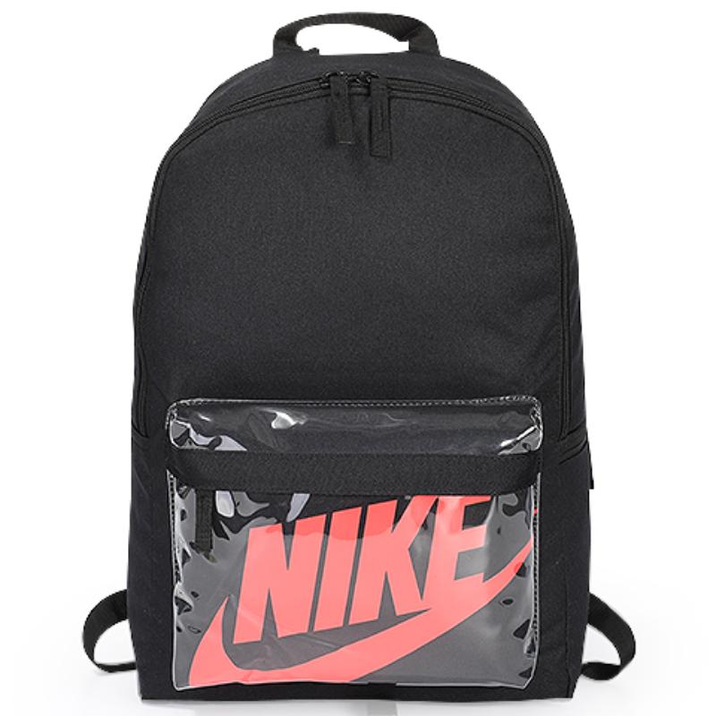 Рюкзак Nike из ПВХ Обычный Унисекс Черный Красный Повседневный DM0433-010 black