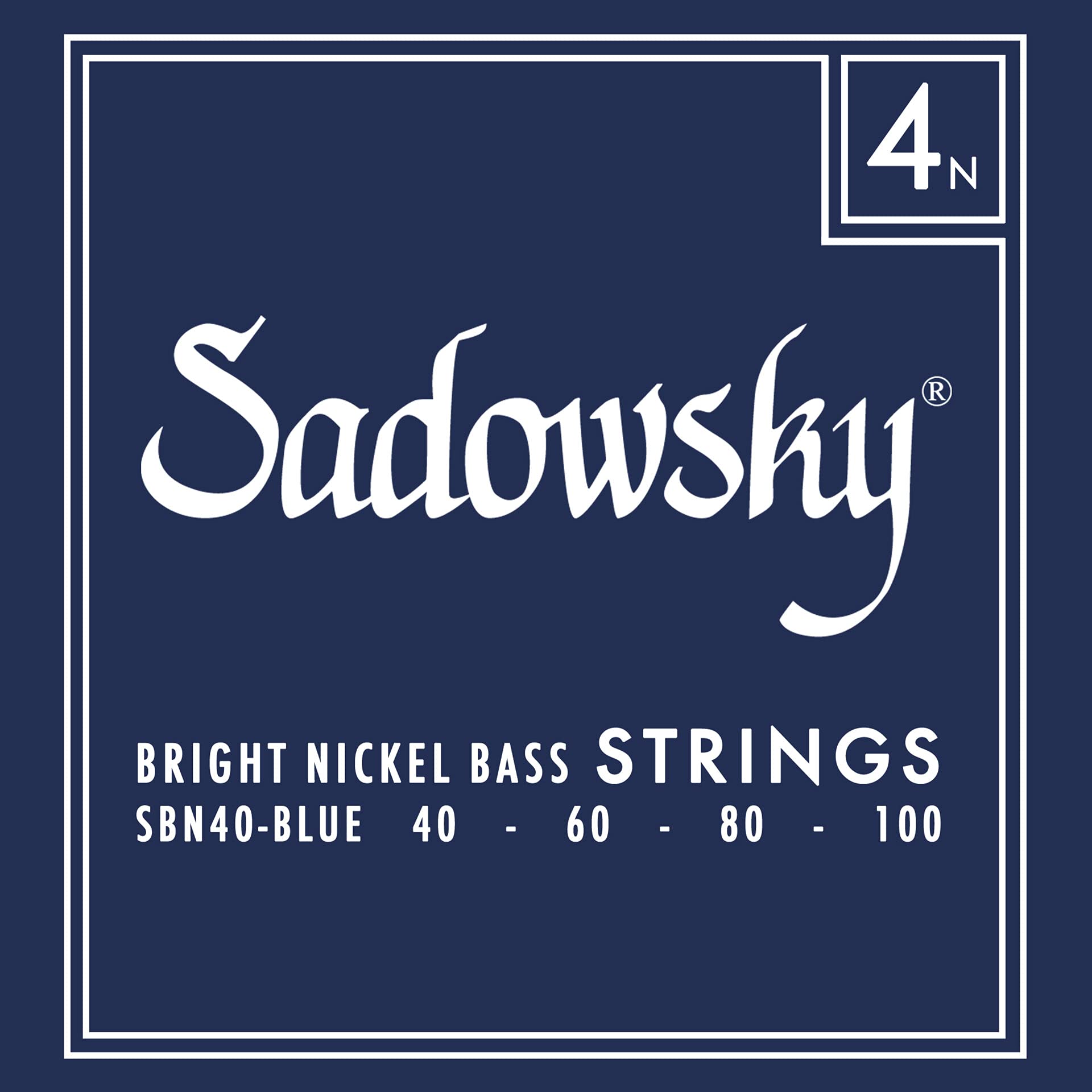 Бас-гитара Blue Label SBN40 Синие струны, Никель, 4-струнная, 040-100 white hurry hausen