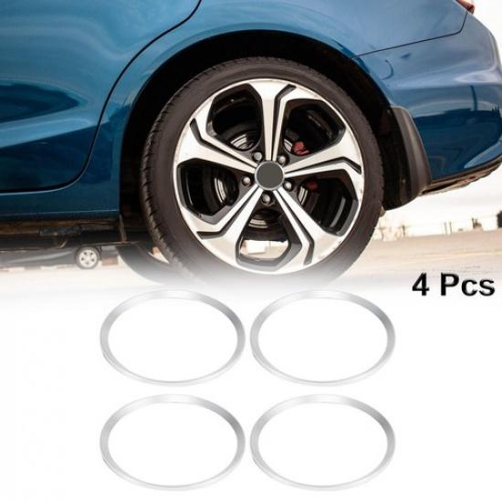 4pcs 63mm Car Wheel Rim Center Cap Hub Rings Cover for Volkswagen Silver Tone black yqfafaf