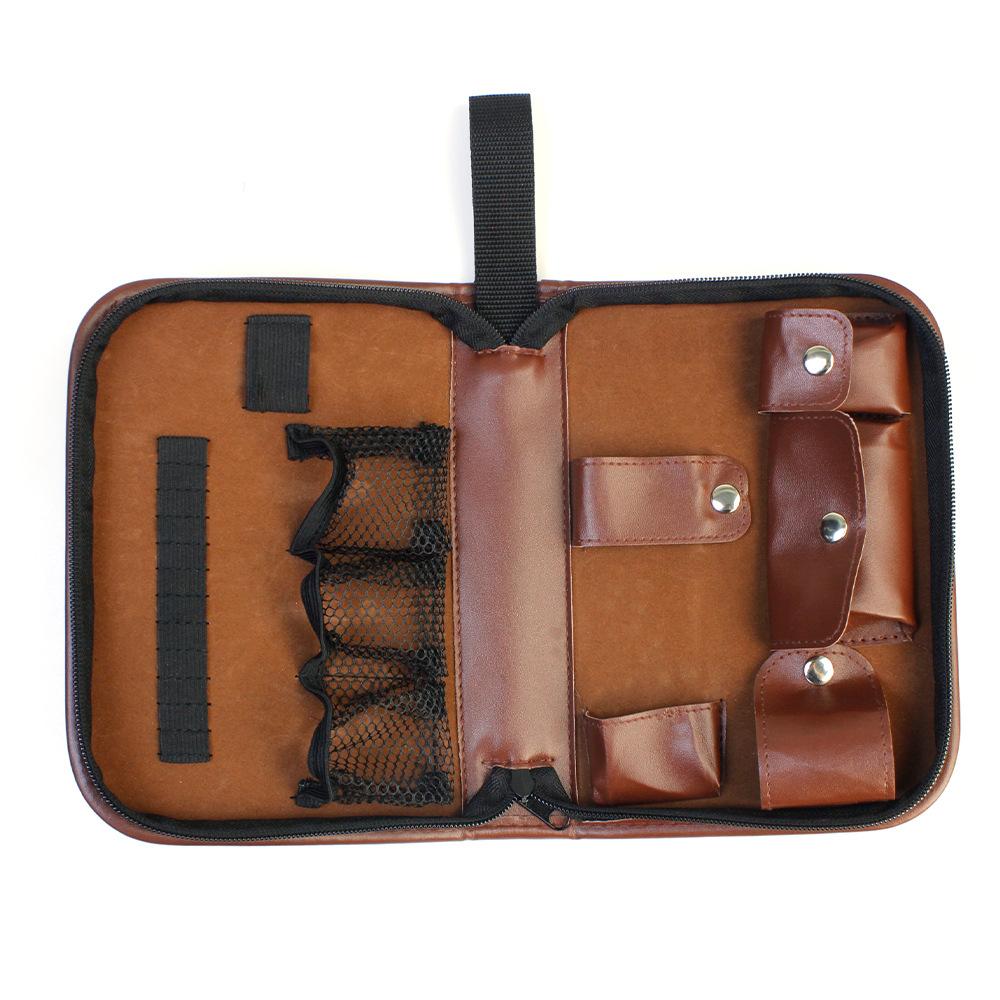 Large-Capacity Portable Leather Golf Tool Bag Multifunctional Golf Accessory Storage Bag black Ruyixin Technology Co., Ltd
