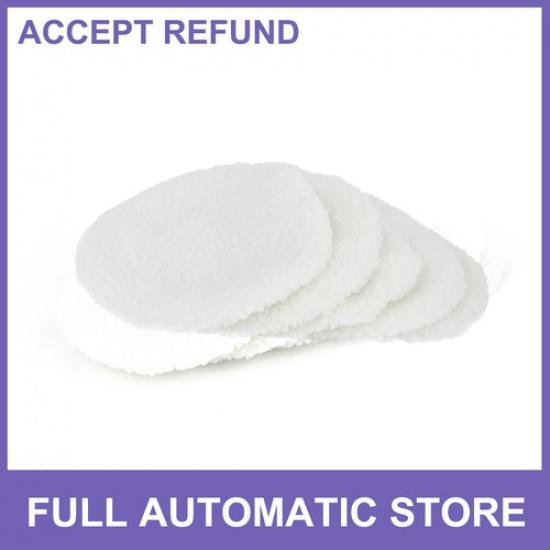 5pcs 9-10 Inch White Plush Wax Polishing Bonnet Buffing Pad Cover for Most Cars white rwev sdfs