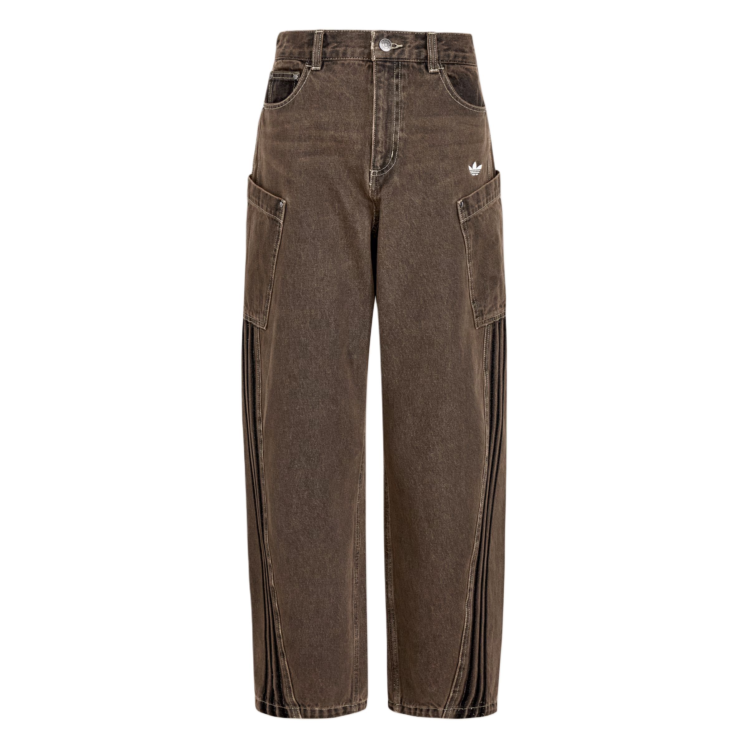 Adidas Originals Свободные спортивные джинсовые брюки Женские брюки KR2627 25 gray