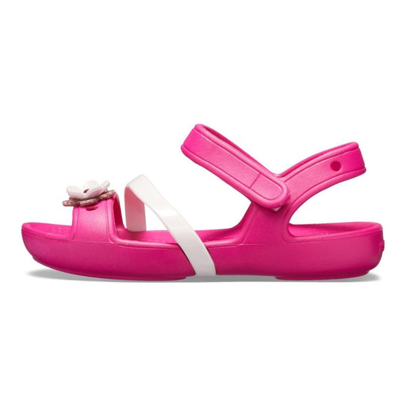 Crocs Модные Универсальные Спортивные Детские Сандалии Розовые Детский Стиль 22-23 pink