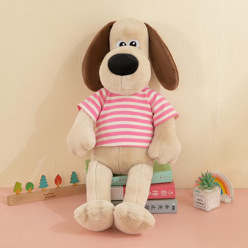 Leader Dog Dressing Мягкая кукла Подушка Милая кукла Кровать Украшения Игрушки Девочки Подарки для друзей Куклы 45cm  0.22kg beige Exquisite toys