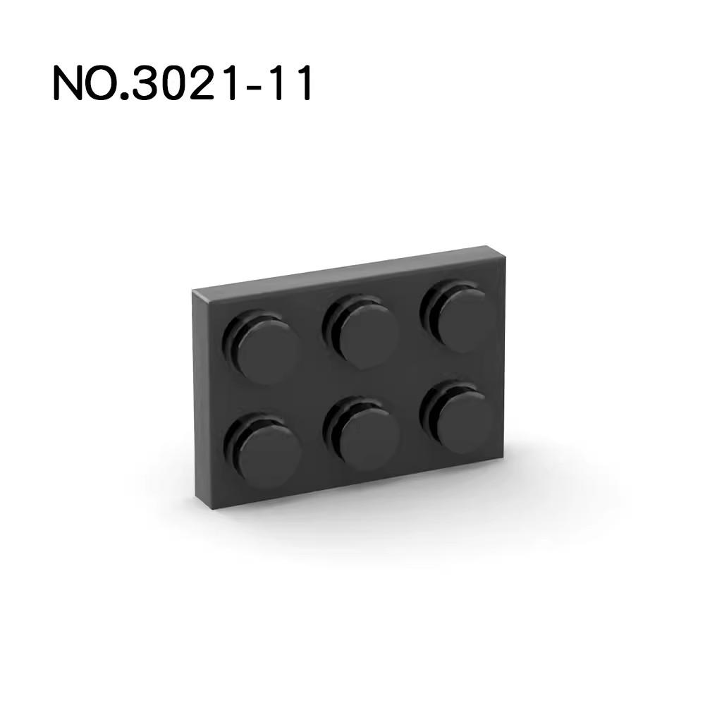 20 шт. Детали MOC 3021 Пластина 2x3 Совместимые кубики DIY Сборка Строительные блоки Частицы Мозговая игрушка для детей Подарок gray Interesting toys and dolls