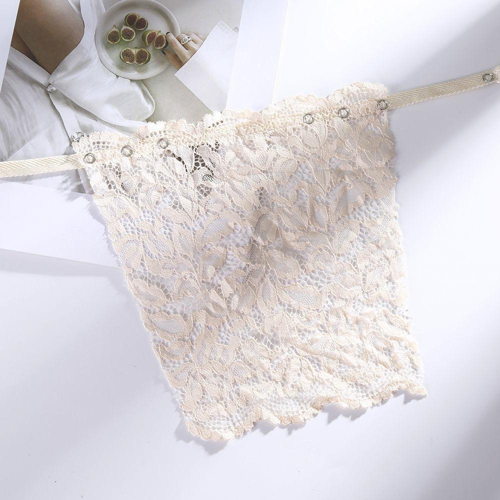Cover Underwear No Trace Bra Accessories Cover Breast Cover Short Style Underwear Lace Anti Peep Invisible Inner Covering Anti-Light Underwear beads Skin gray lijiansa22