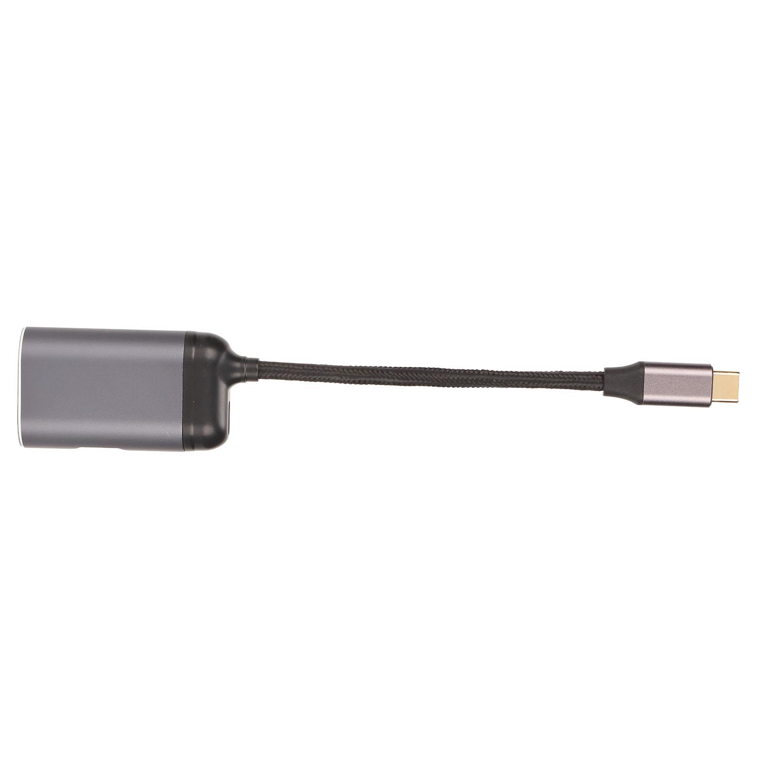 USB-хаб Type C на VGA HD Multimedia Interface PD100W Док-станция USB C Поддержка 4K 60 Гц Док-станция для планшета gray KONNWEI