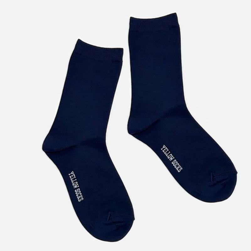 ЖЕЛТЫЕ НОСКИ УЮТНЫЕ НОСКИ ТЕМНО-СИНИЕ Navy black Mayfashion