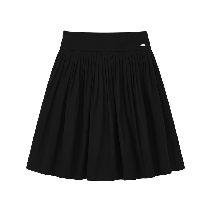 Широкая плиссированная юбка А-силуэта для девочек ELLE KIDS 110/120 чёрный JDST online