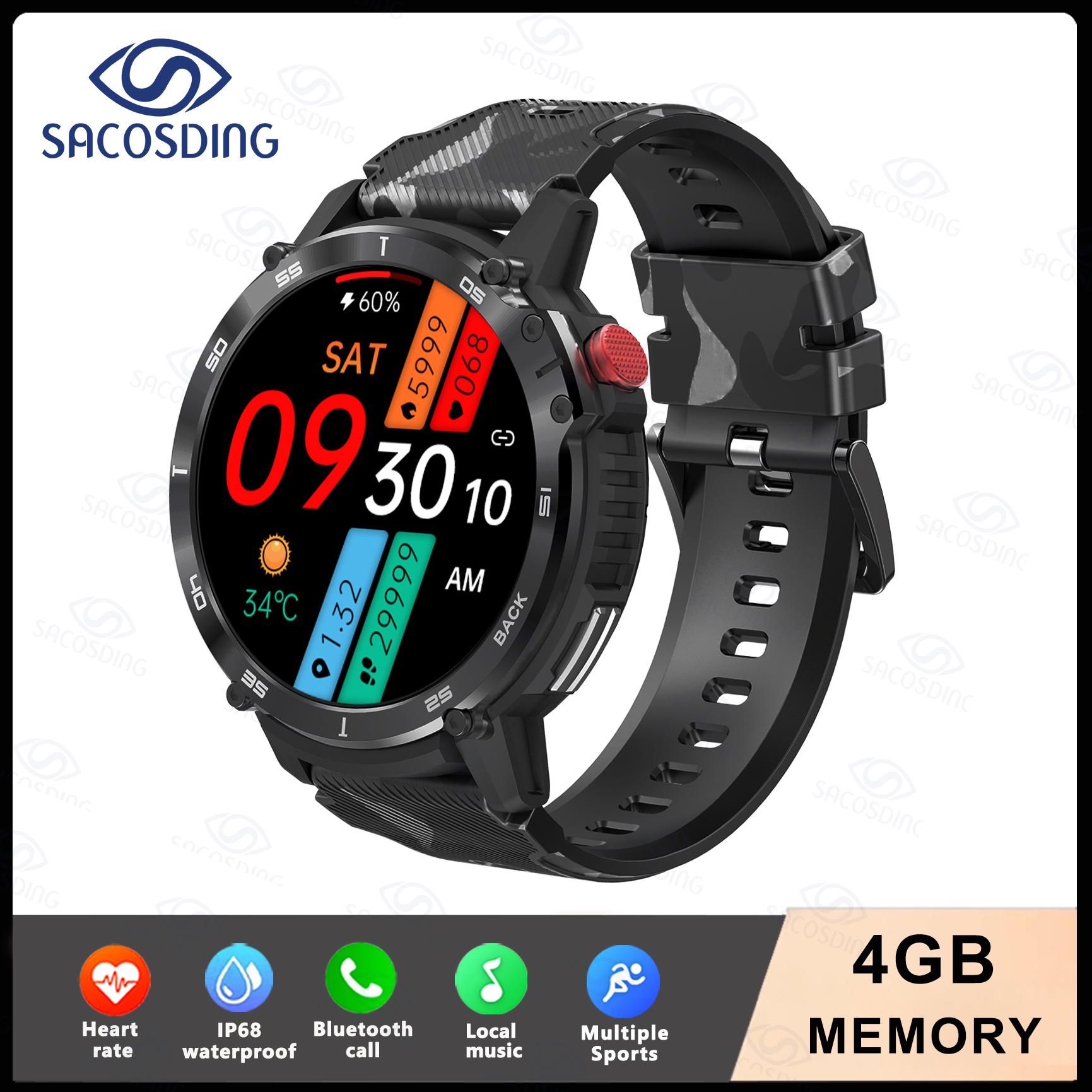 Наружные военные 3atm водонепроницаемые часы Bluetooth Call Smartwatch спортивные часы для мужчин часы для Xiaomi Realme Huawei black BWwatchTop