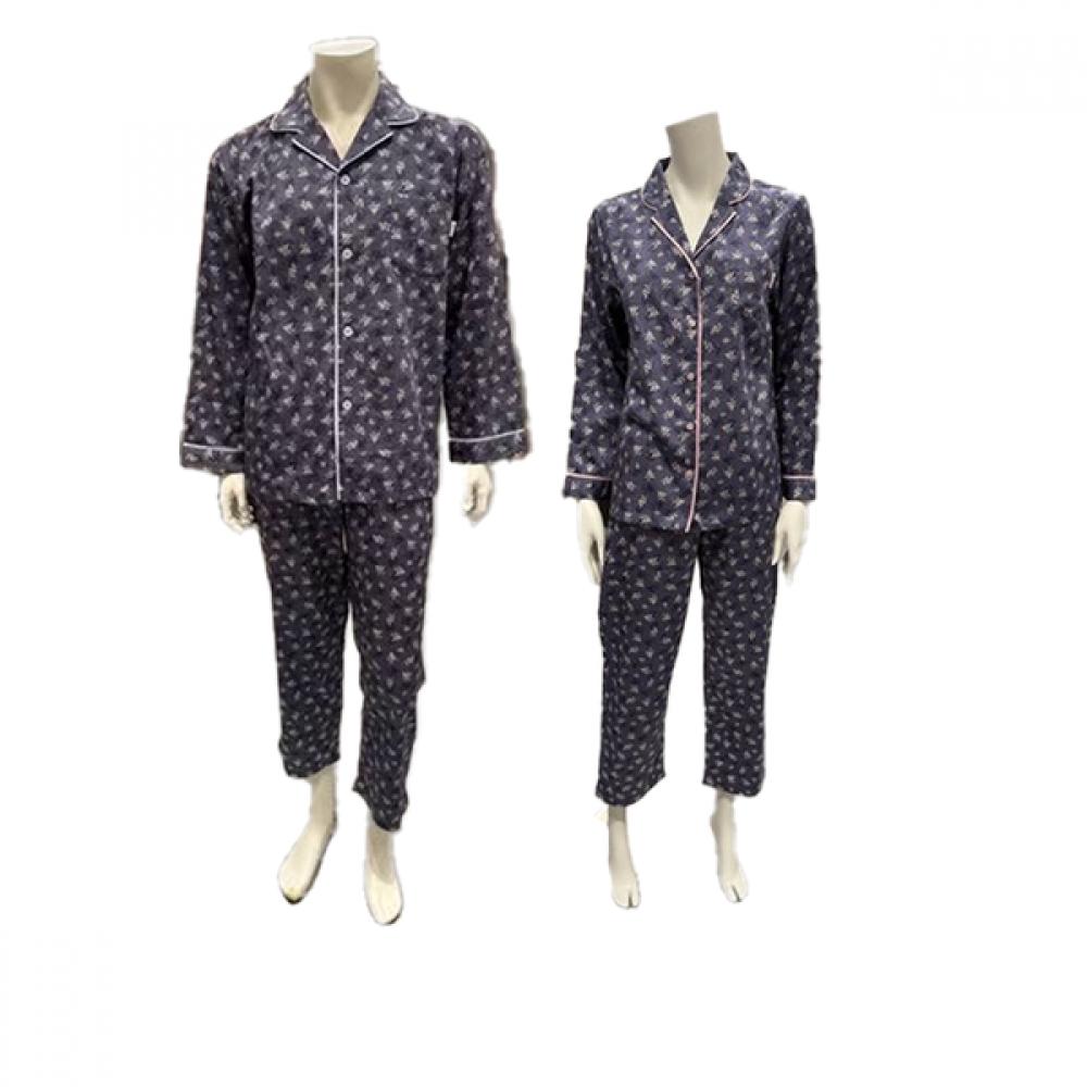 Triumph Premium 80s Cotton 100  Leaf Long Sleeve Pajama  Tempj711 95/85 black