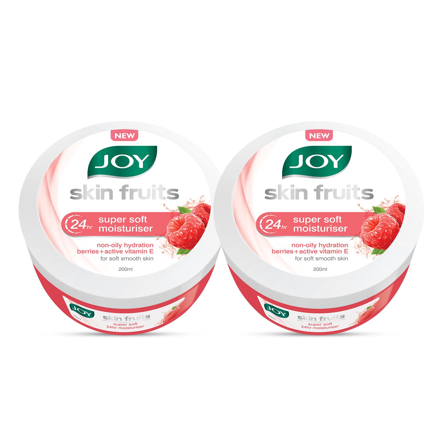 JOY Супермягкий крем для кожи Холодный крем 2 x 200 мл Упаковка из 2 штук Легкий обезжиренный увлажняющий крем для лица, рук, тела white