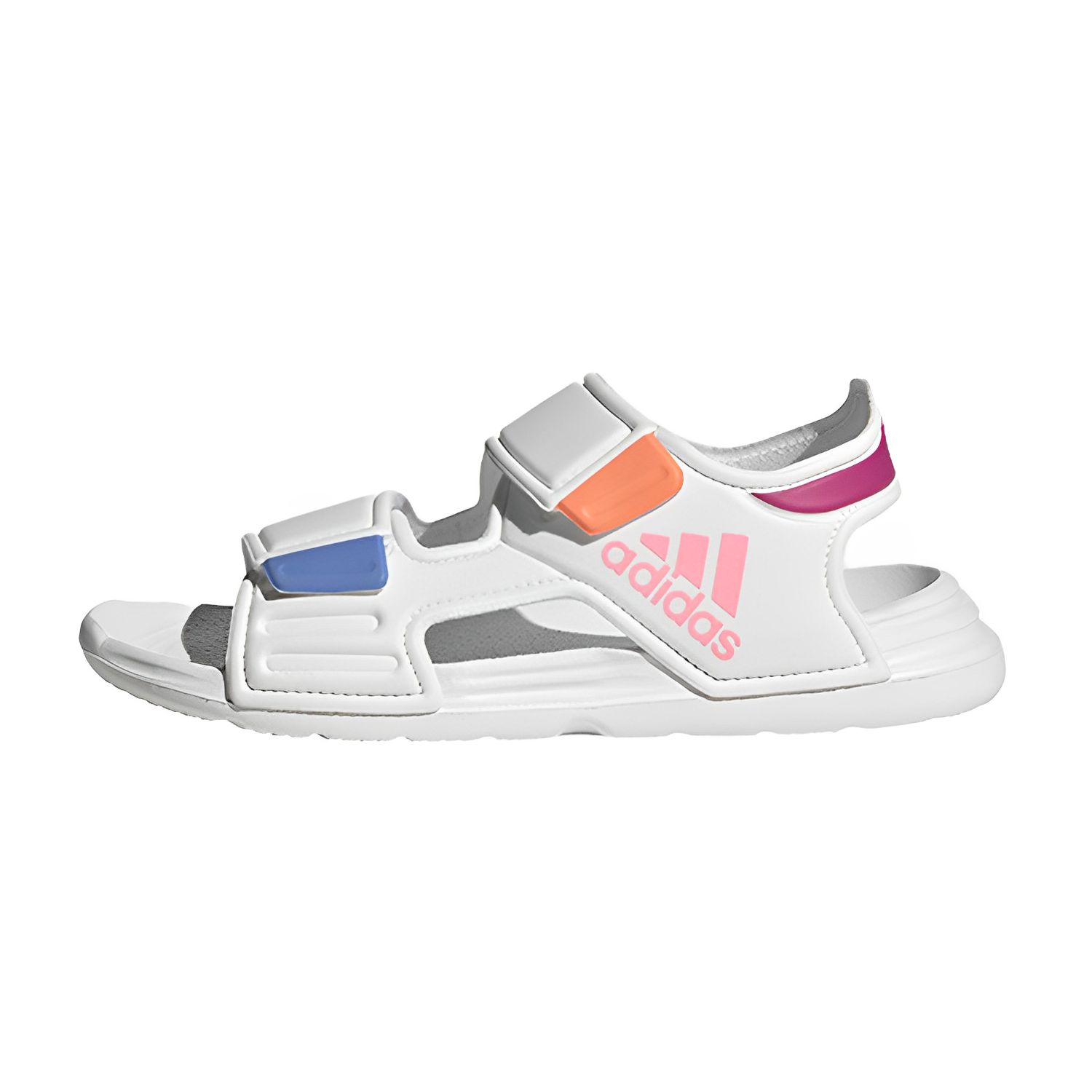 Детские кроссовки adidas AltaSwim Sandal J White Pink Fuchsia Cloud-White Beam-Pink Semi-Lucid-Fuchsia H03775 28 gray