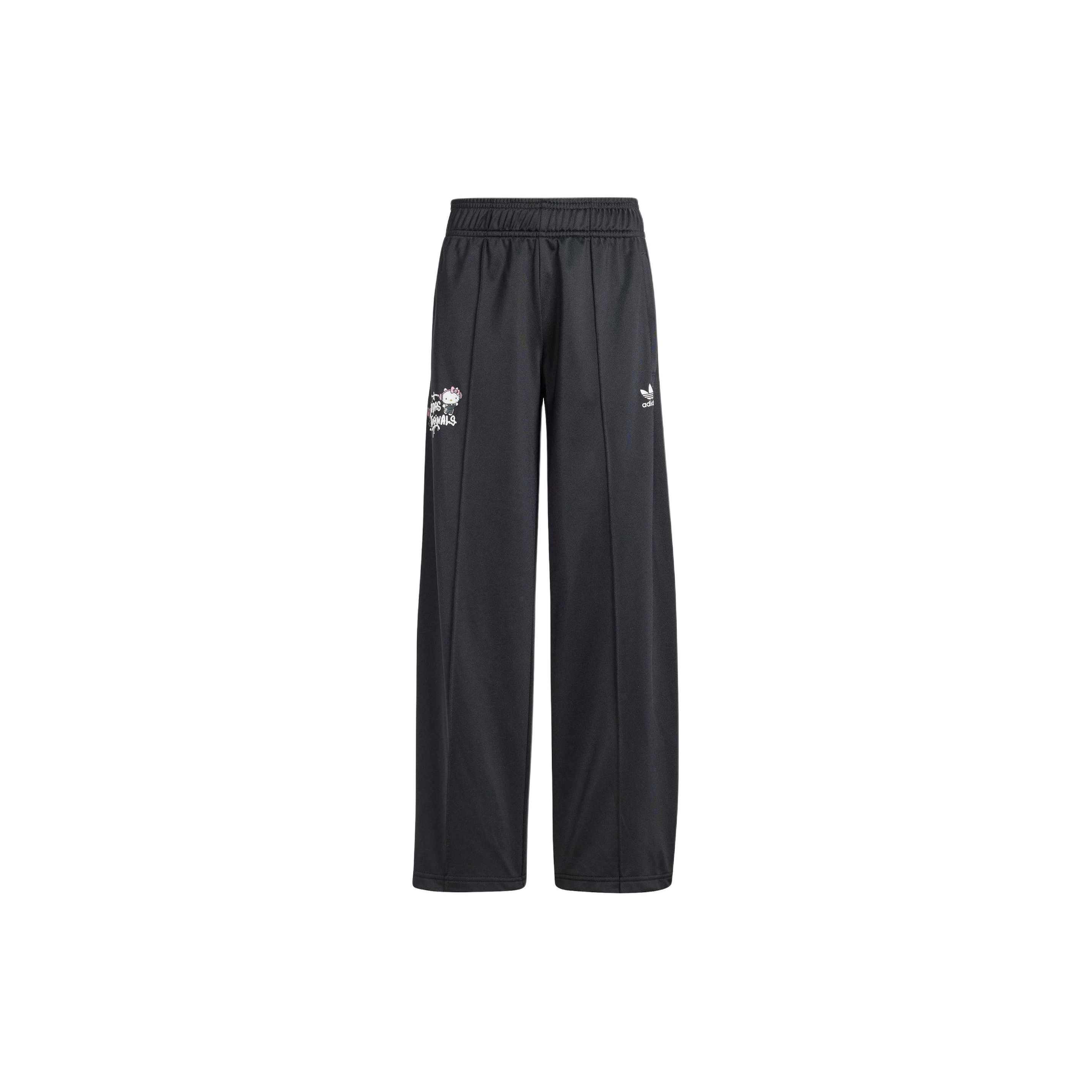 Adidas Originals X Hello Kitty SST Брюки с принтом в стиле аниме Прямой крой Детские Штаны Черный IM8592 152 black